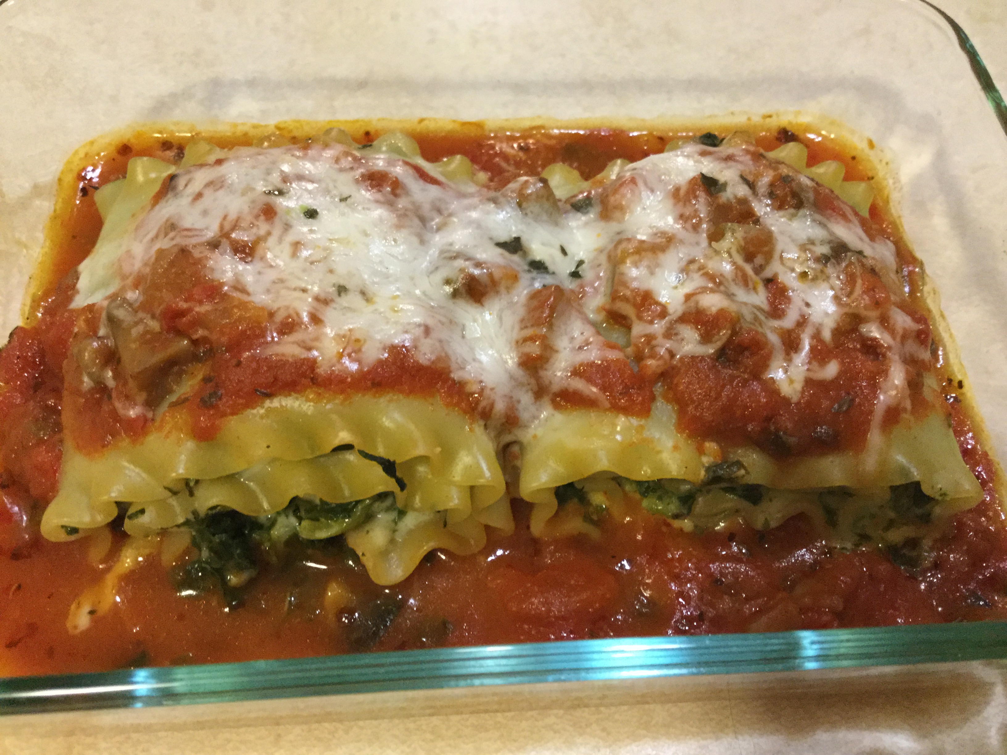 Cheesy Spinach Lasagna Rolls (Egg-Free) - CurryandVanilla