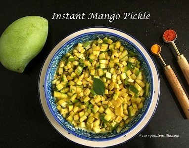 Instant Mango Pickle South Indian Curryandvanilla