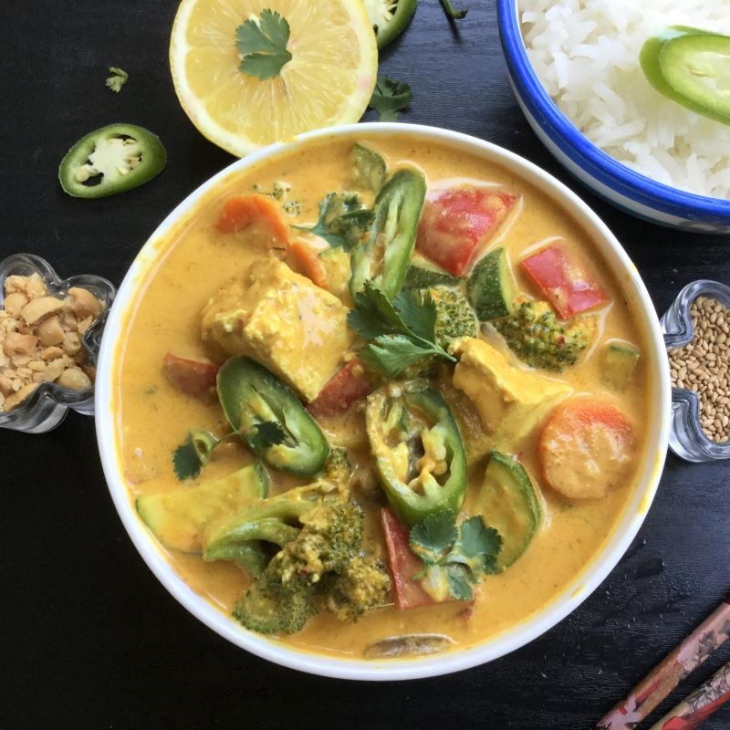 Veggie hot sale panang curry